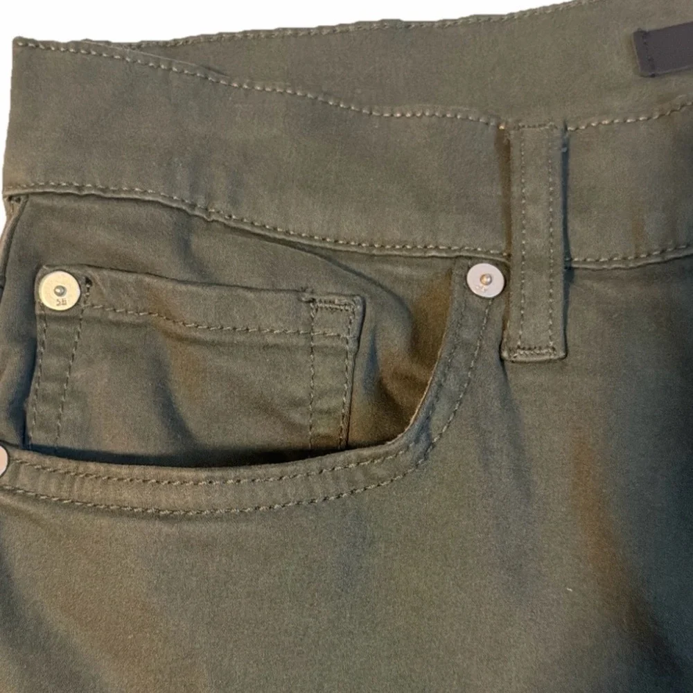 Joe’s Kinetic Brixton stretch Straight Olive Green Jeans  Size 30X32 Great Cond - Picture 4 of 10